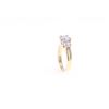 Image 9 : Beautiful VS2 Natural Diamond 18k Yellow Gold Ring