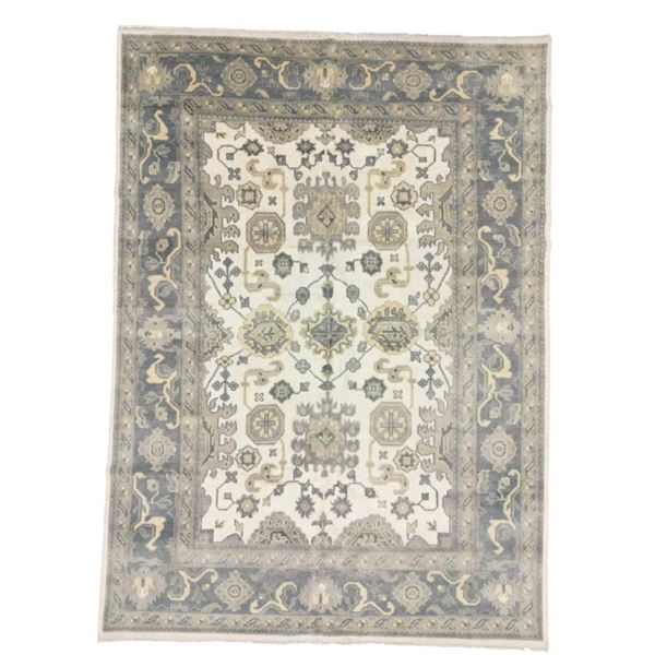 ca. 1930's Oushak Persian Hand Knotted Large Rug