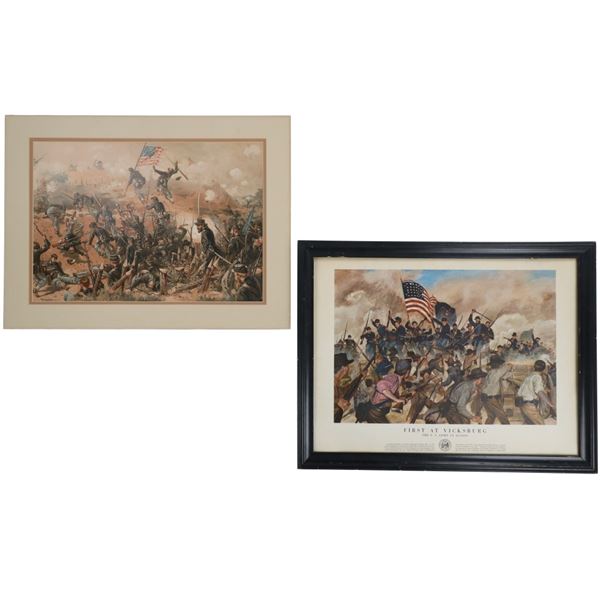 "First At Vicksburg" & "Siege of Vicksburg" Prints