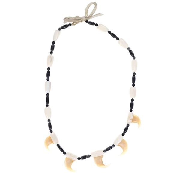 Southern Plains Mountain Lion Claw & Bone Necklace