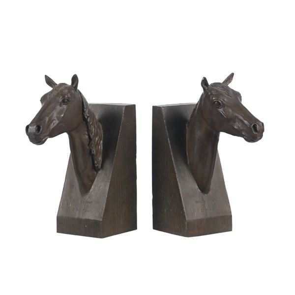 Earl W. Bascom Lim. Ed. Bronze Horse Bookends