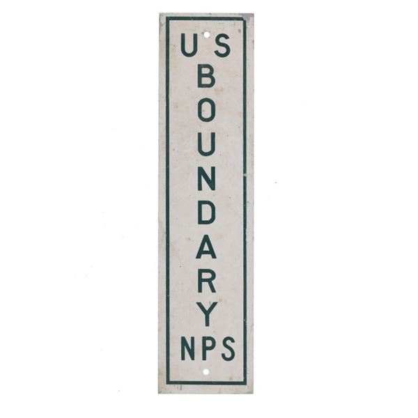 Yellowstone National Parks Service Boundary Sign