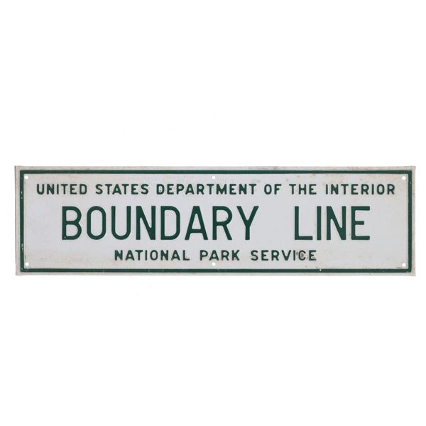 Original Yellowstone National Park Boundary Sign