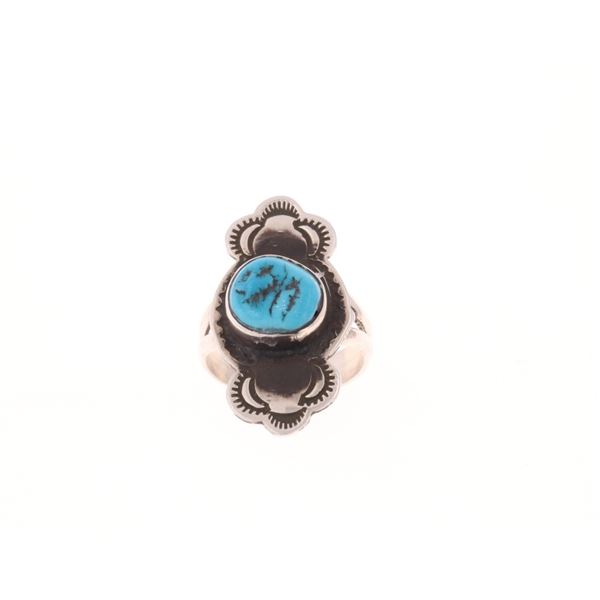 Navajo Ray Begay Jr Sterling Silver Turquoise Ring