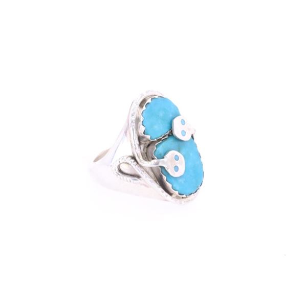 Vintage Effie Calavaza (1927-2019 Zuni) Snake Ring