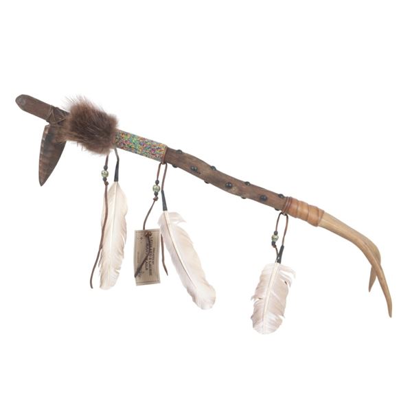Chippewa/ Cree Beaded Spearhead Spontoon War Club