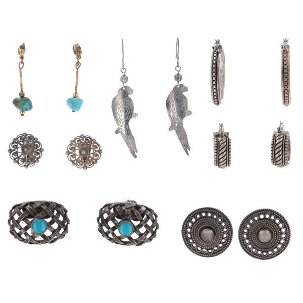 Vintage Mexican Sterling Earrings Collection
