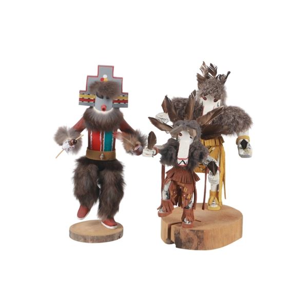 Hopi Hemis & White Ogre Pair Kachina Dancers