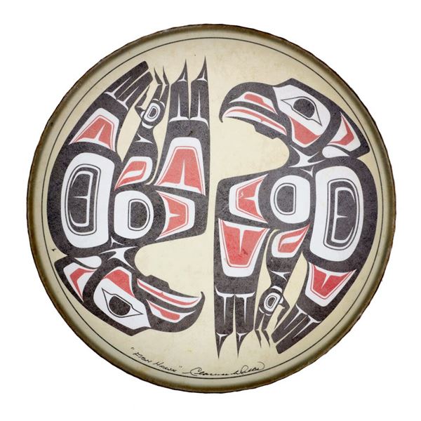 Pacific Northwest Coast Clarence Wells Haida Drum