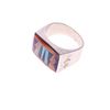 Image 6 : Ca. 1970's Zuni Multi-Stone Inlay Heavy Ring