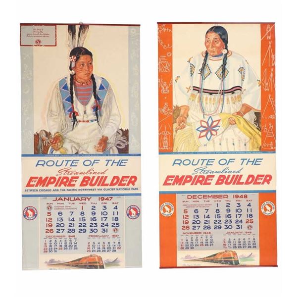 1947-1948 Winold Reiss Empire Builder Calendars