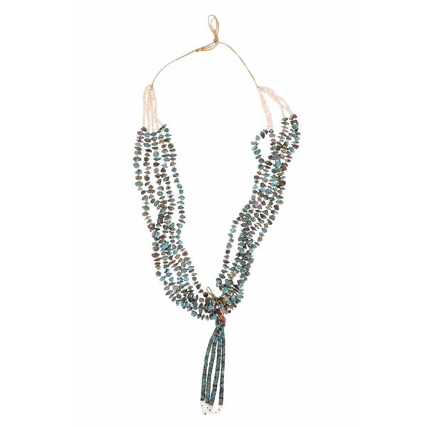 Kewa Pueblo Randy Garcia Turquoise Heishi Necklace
