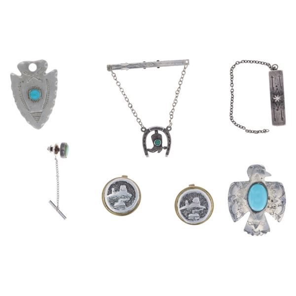Navajo Fred Harvey Era Silver Jewelry c. 1900-1930
