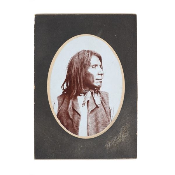 1890 Ute Indian by Fred Garrison Cabinet Card