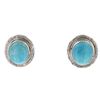 Image 1 : Navajo R. Sam Sterling Silver Turquoise Earrings