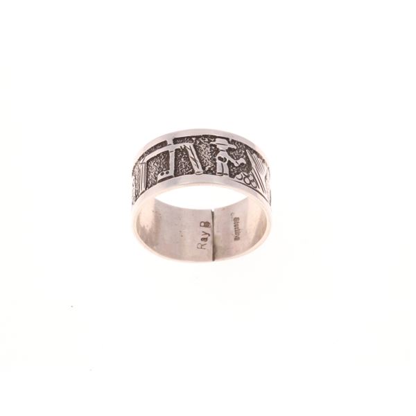 Navajo Raymond Begay Sterling Silver Ring