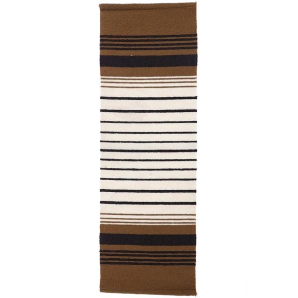 Handwoven Finnish Banded Raanu Rug/Runner