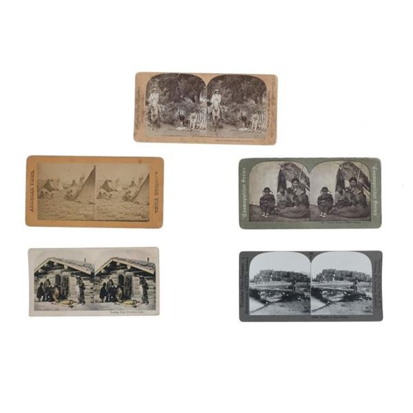 Western Native American 1870s - 1890s Stereoviews