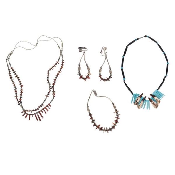 Puebloan Turquoise & Jasper Vintage Necklaces
