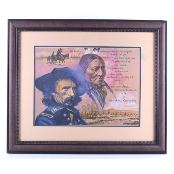 Jack Hines "Two Trails To Destiny" Framed Print