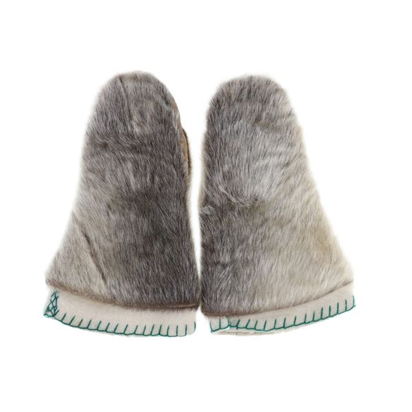 Alaskan Seal Skin and Leather Mittens, 1970s-1980s