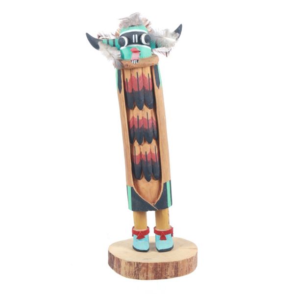 Hopi Stacy Talahytewa Jr Wood Kachina "Shalako"