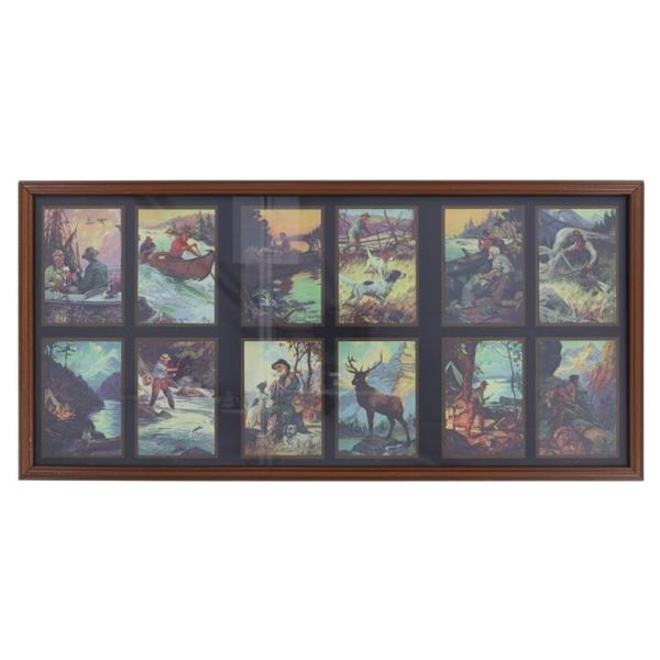 H. Hintermeister Twelve Framed Hunting Prints (12)
