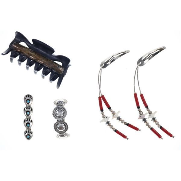 Navajo Sterling Silver Hair Clips Collection