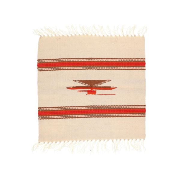 Traditional Hand Woven Chimayo Thunderbird Rug