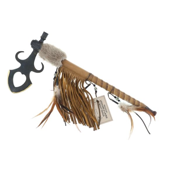Leonard & Laurie Many Trails Brass Head Pipe Hawk