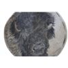 Image 2 : Signed Stretched Rawhide Buffalo Mixed Media