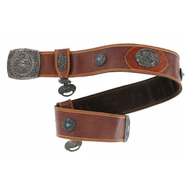20th C. Sino-Tibetan Chhepu Deity Chuba Belt