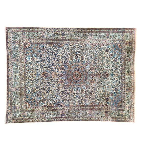 Iranian Persian Sarouk Tabriz Hand Woven Carpet