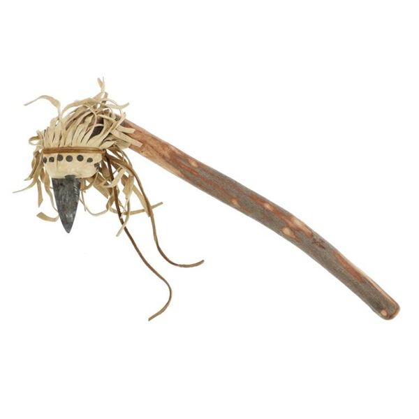 Native American Spear Point War Club 20th C