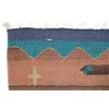Image 3 : Mexican Pescado & Banded Wool Rug Pair c. 1960s