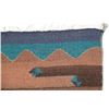 Image 4 : Mexican Pescado & Banded Wool Rug Pair c. 1960s