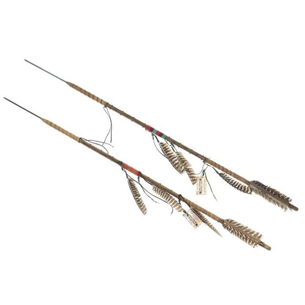 Many Trails Chippewa Cree Beaded Throwing Arrows