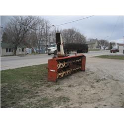 White , White 3 pt snowblower