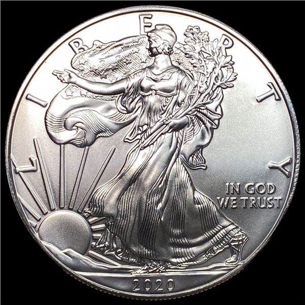 2020 1oz Silver American Eagle $1 SUPERB GEM BU