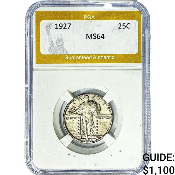 1927 Standing Liberty Quarter PGA MS64