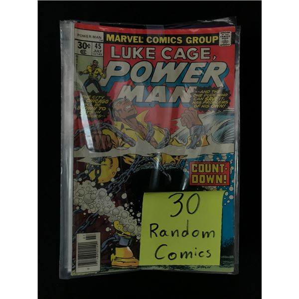 LOT OF 30 MARVEL AND DC COMICS (VARIOUS TITLES)