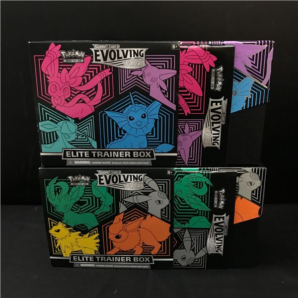 LOT OF 4 POKEMON TCG EVOLVING SKIES BOXES - BULK