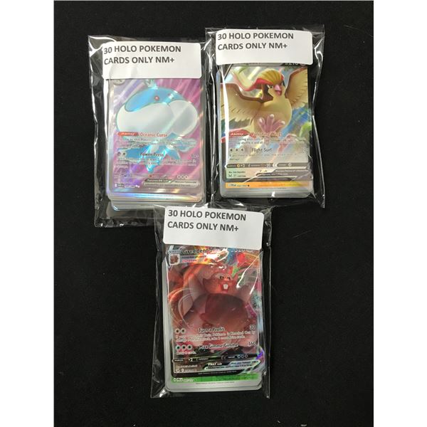 LOT OF 90 POKEMON TCG HOLO TRADING CARDS