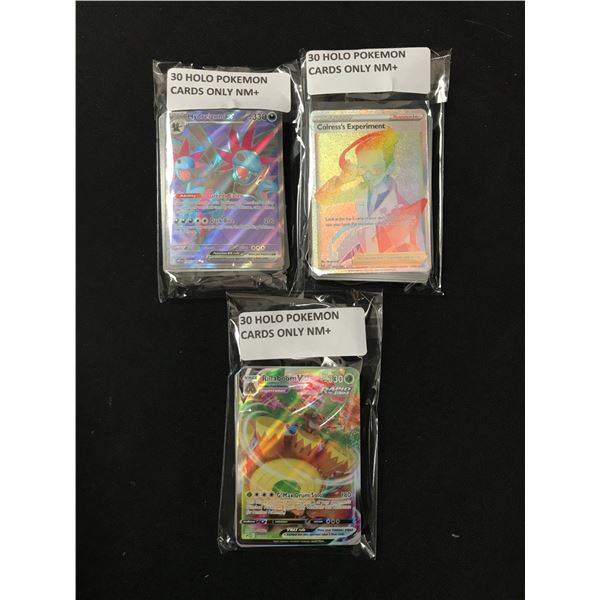 LOT OF 90 POKEMON TCG HOLO TRADING CARDS