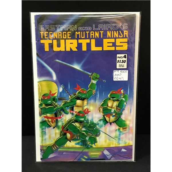 TEENAGE MUTANT NINJA TURTLES #4 RARE 2ND PRINT - EASTMAN AND LAIRD'S