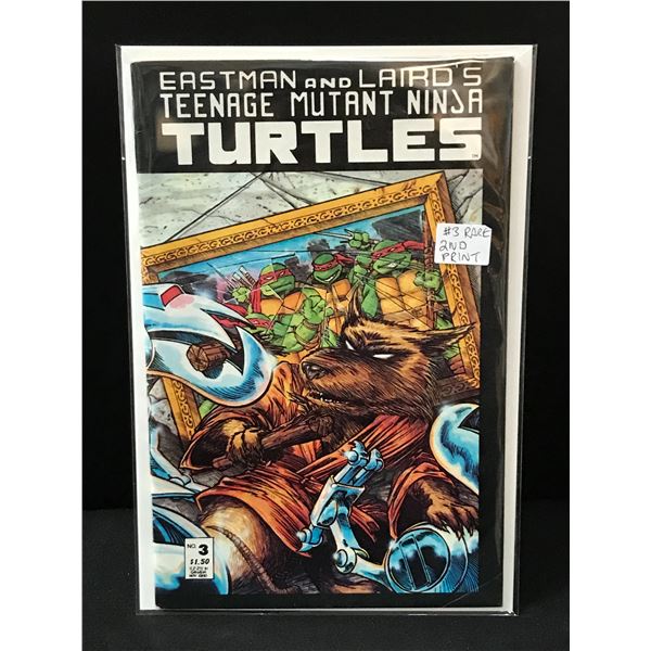 TEENAGE MUTANT NINJA TURTLES #3 RARE 2ND PRINT - EASTMAN AND LAIRD'S