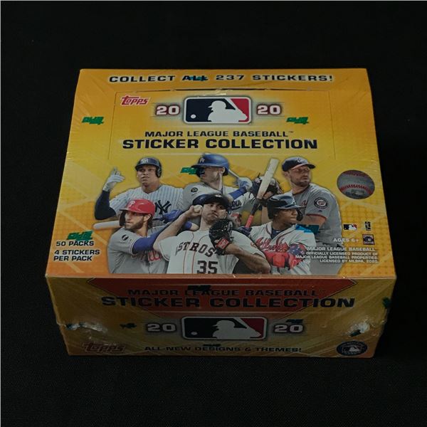 2020 TOPPS MAJOR LEAGUE BASEBALL STICKER COLLECTION SEALED TRADING CARD BOX