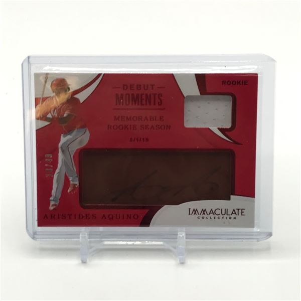 2020 PANINI IMMACULATE COLLECTION ARISTIDES AQUINO ROOKIE PATCH AUTO 10/49