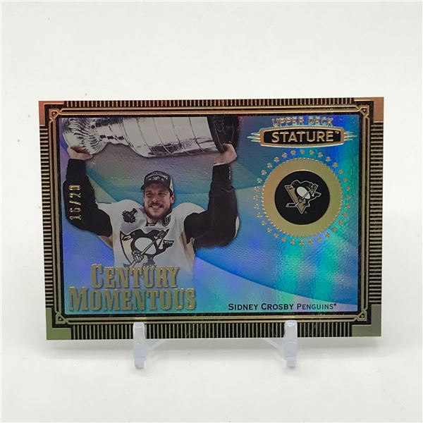 2019-20 UPPER DECK STATURE HOCKEY SIDNEY CROSBY TRADING CARD 16/20