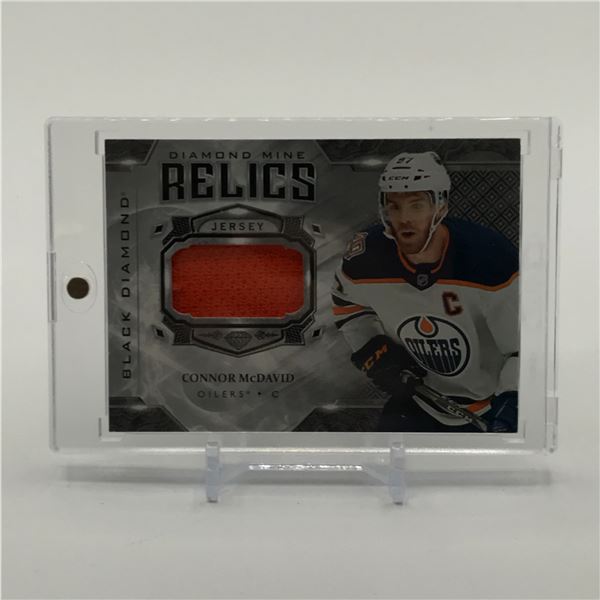 2019-20 UPPER DECK BLACK DIAMOND HOCKEY CONNOR MCDAVID RELICS PATCH TRADING CARD